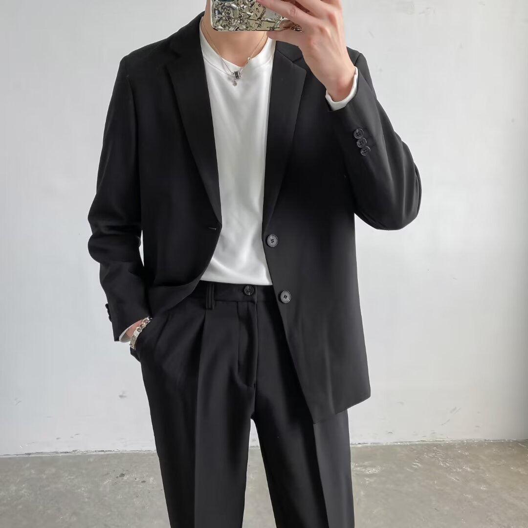 Y1285 casual suit Hong Kong style handsome uniform jacket (customizable)