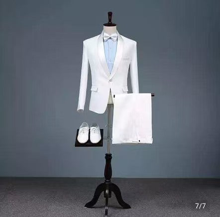 Y1309 double button suit for men (customizable)