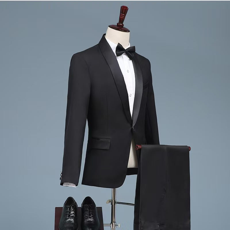 Y1309 double button suit for men (customizable)