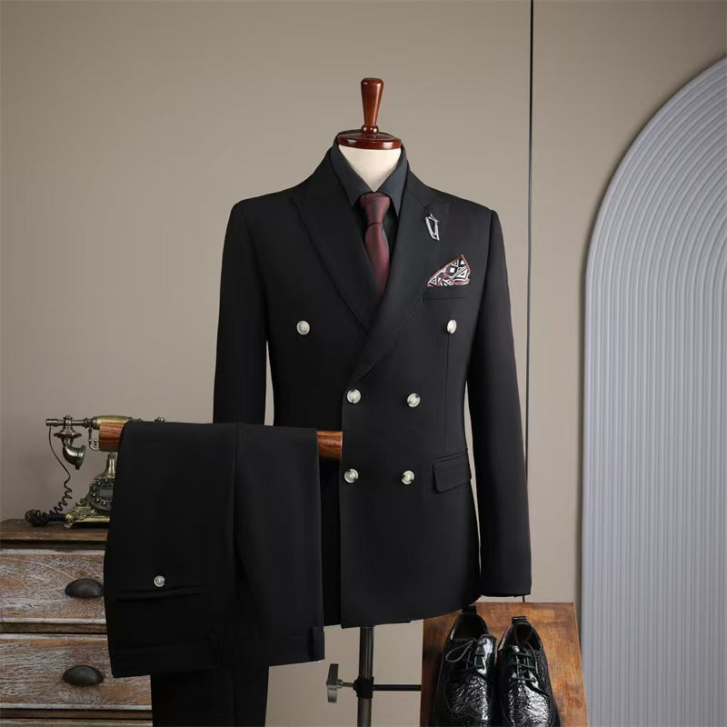 Y1312 Suit Set Men Business Groom Wedding Dress Best Man (Customizable)