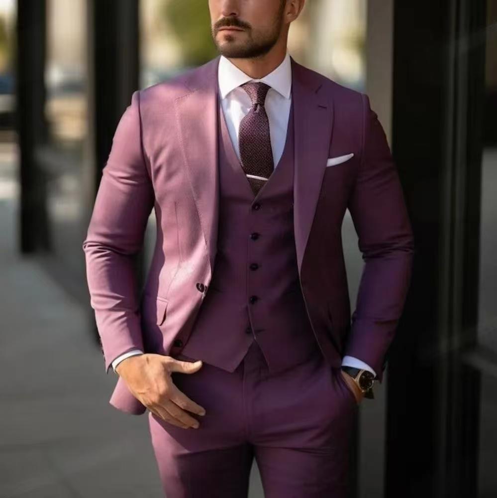 Y1346 Men's three-piece suit (customizable)