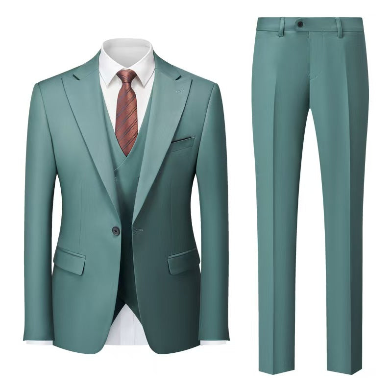 Y1351 New Men's Three-piece Suit (Customizable)