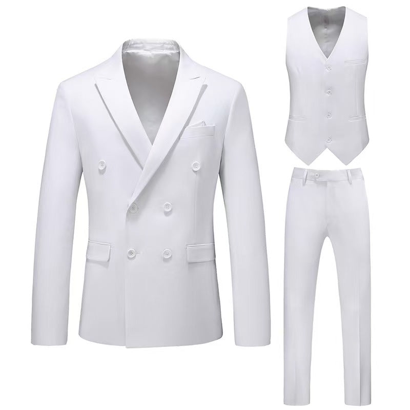 Y1362 Men's Hollow Large Size Suit Three-piece Suit (Customizable)