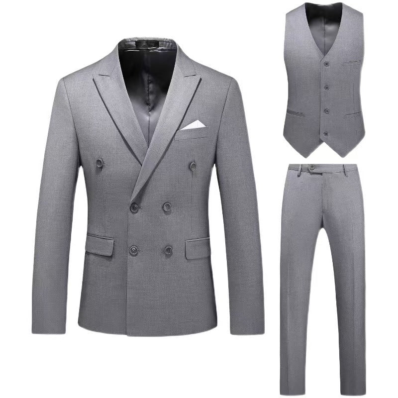 Y1362 Men's Hollow Large Size Suit Three-piece Suit (Customizable)