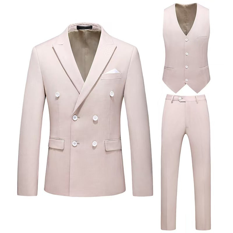 Y1362 Men's Hollow Large Size Suit Three-piece Suit (Customizable)