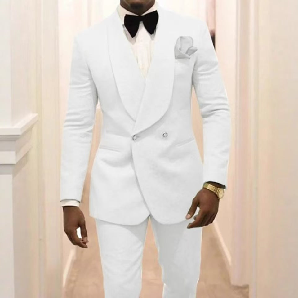 Y1369 men's adult suit groom wedding suit banquet