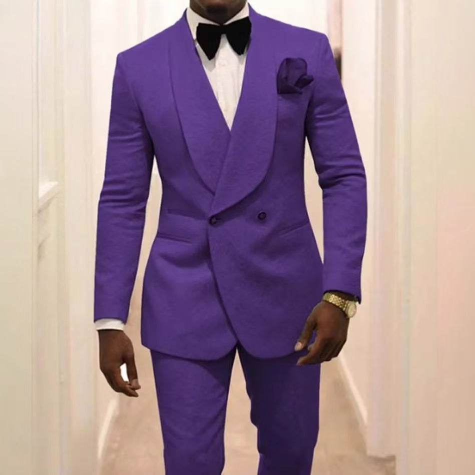 Y1369 men's adult suit groom wedding suit banquet