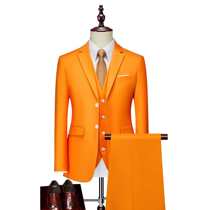 Y1435 suit jacket vest pants men
