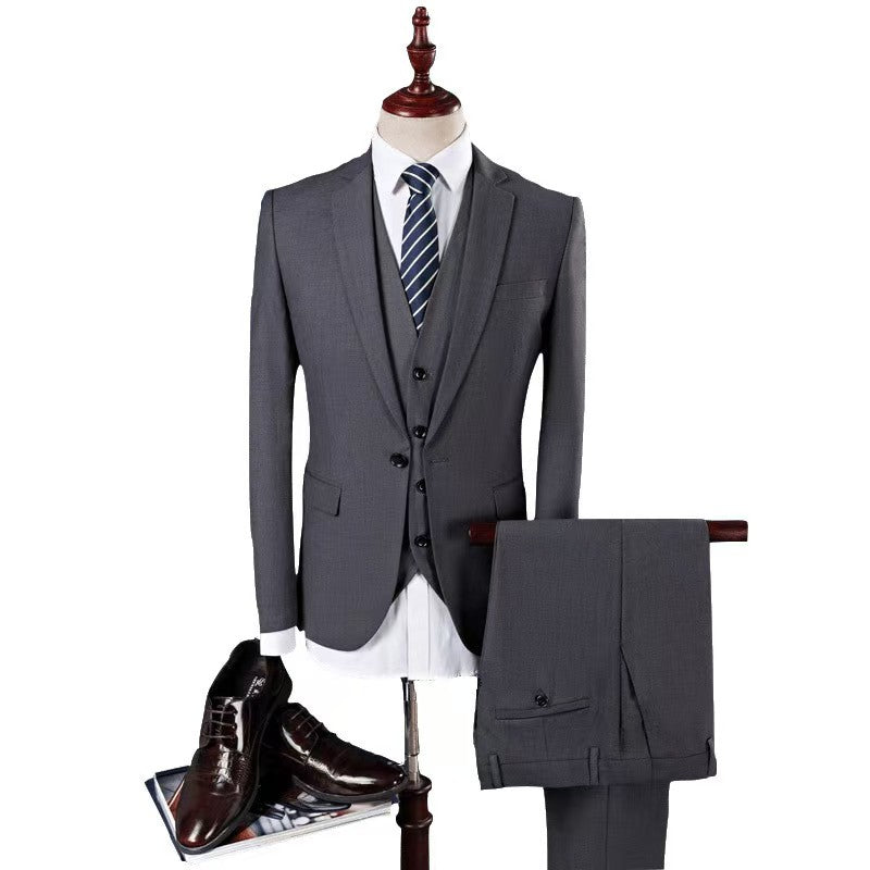 Y1442 New Men's Korean Slim Suit