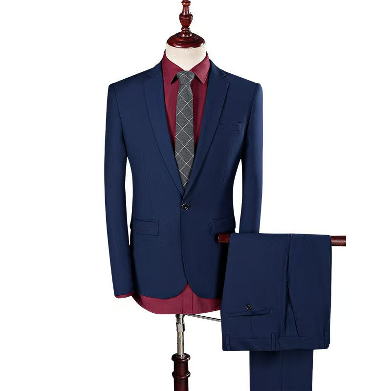 Y1442 New Men's Korean Slim Suit