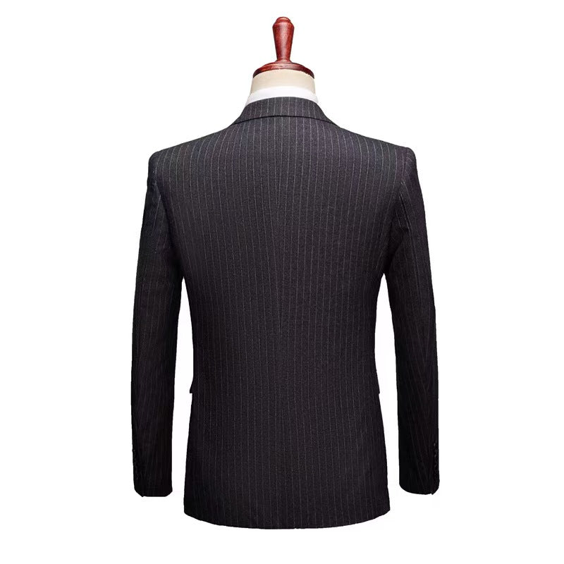 Y1443 new striped brushed suit