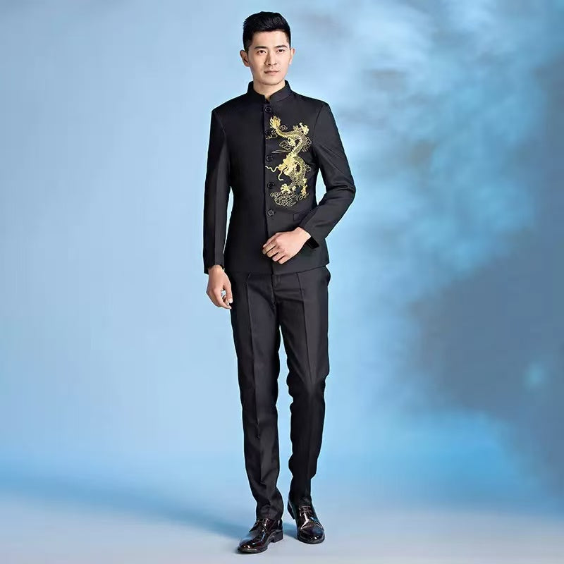Y1556 men's slim-fit suit