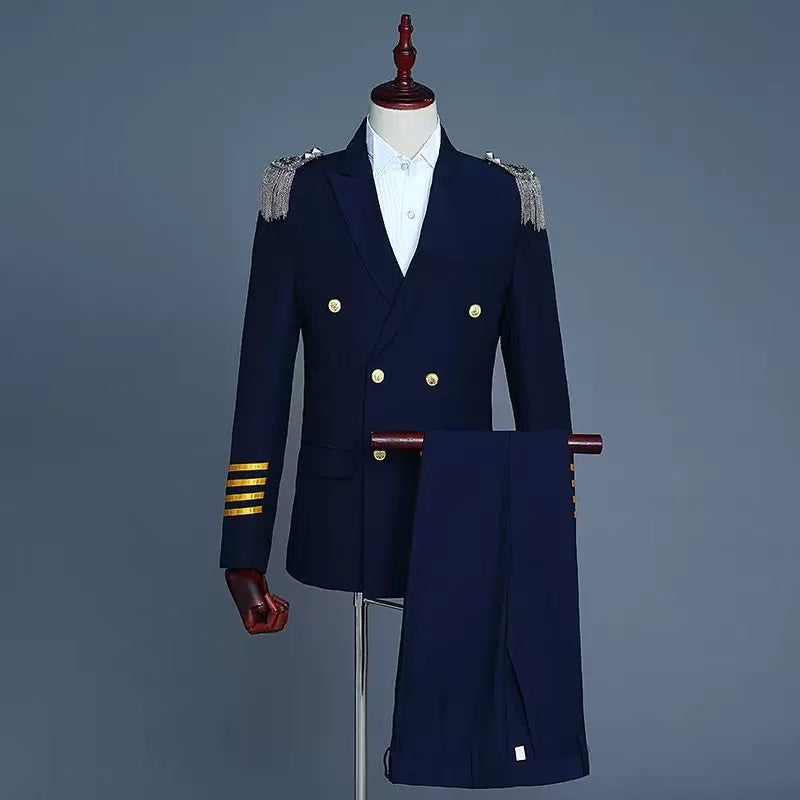 Y1557 double-breasted suit