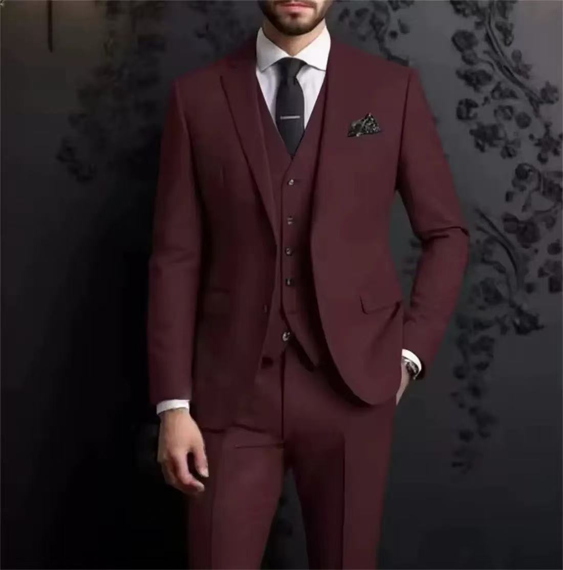 Y1699 three-piece wedding groomsmen suit