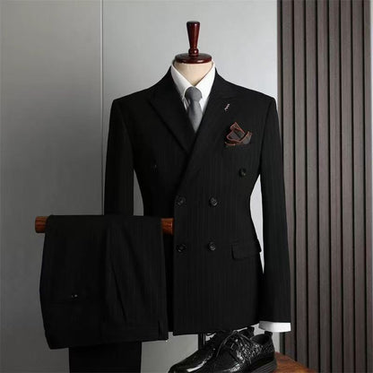 T0001Suit double-breasted business suit three-piece suit can be customized
