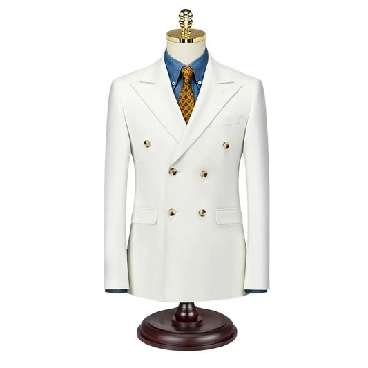 T0003 Double-breasted suit jacket groom wedding suit