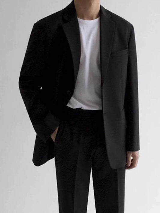 T0013 Men's loose high-end Korean style suit jacket
