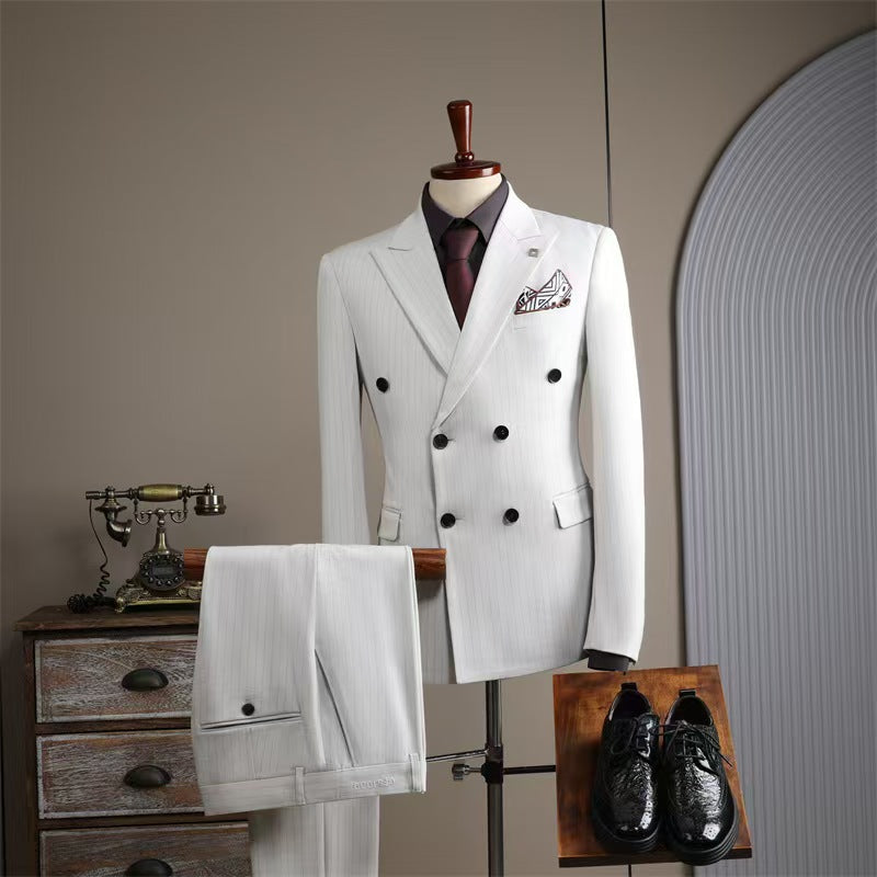 Y1276 Men's suit casual groom wedding dress (customizable)