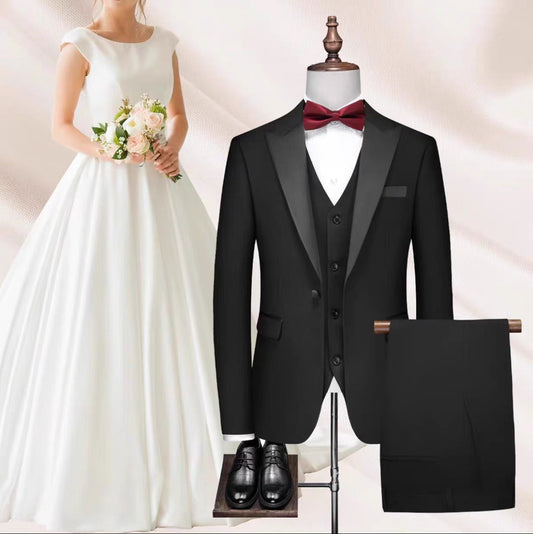 Y1277 Men's suit wedding groom dress Korean style suit (customizable)