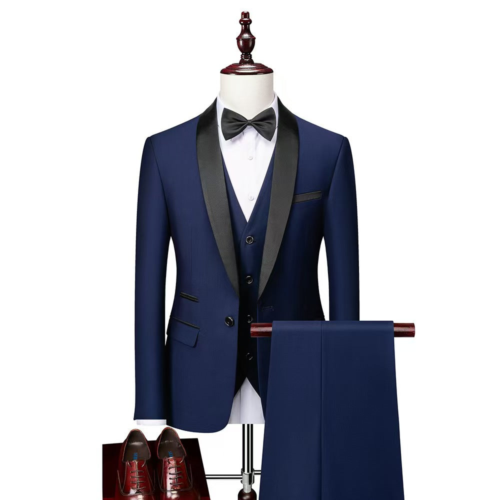 Y1280 Men's Business Casual Suit Men's Wedding Groom Suit (Customizable)