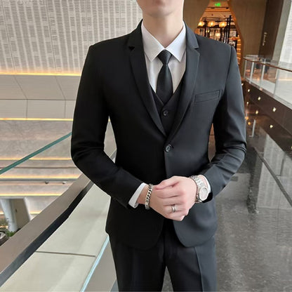 Y1281 Men's Groom Wedding Business Suit (Customizable)