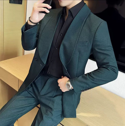 Y1282 Groom's suit British light luxury handsome suit (customizable)