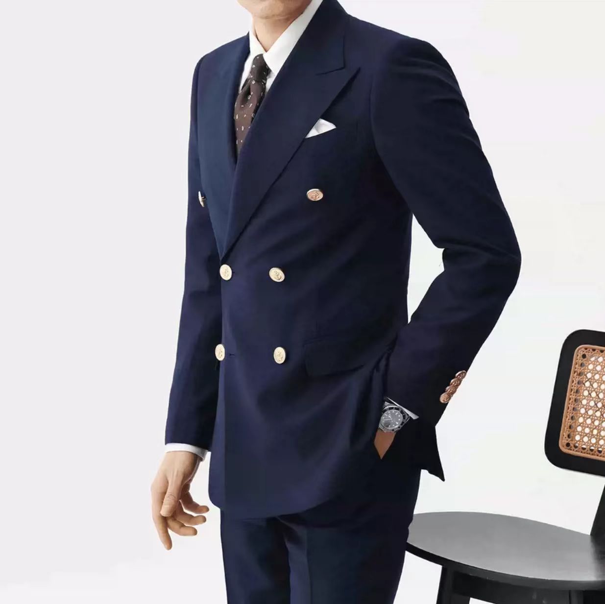 Y1283 Suit Italian slim fit business casual suit (customizable)