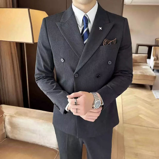 Y1284 business suit slim fit adult suit dress set (customizable)