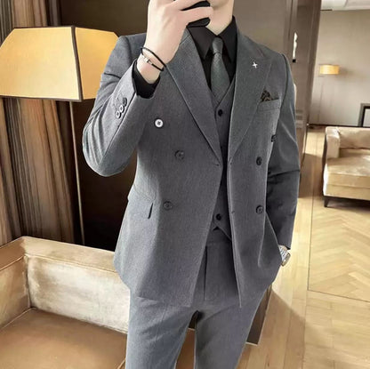 Y1284 business suit slim fit adult suit dress set (customizable)
