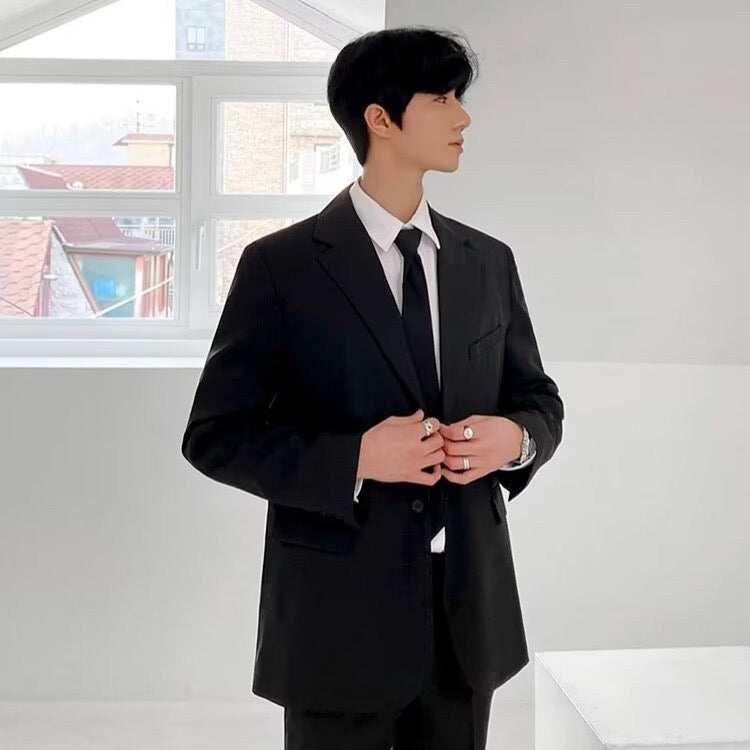 Y1287 Spring and Autumn Groom Wedding Suit (Customizable)