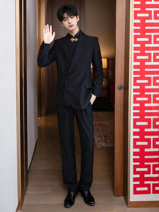Y1288 casual suit men's suit (customizable)