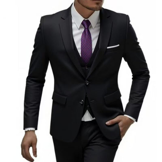 Y1295 Men's wedding suit three-piece suit (customizable)