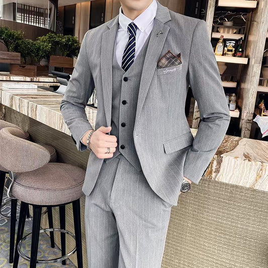 Y1298 Suit Groom Wedding Suit Three-piece Suit (Customizable)