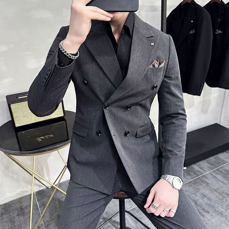 Y1299 Autumn and Winter Groom Suit Wedding Dress (Customizable)