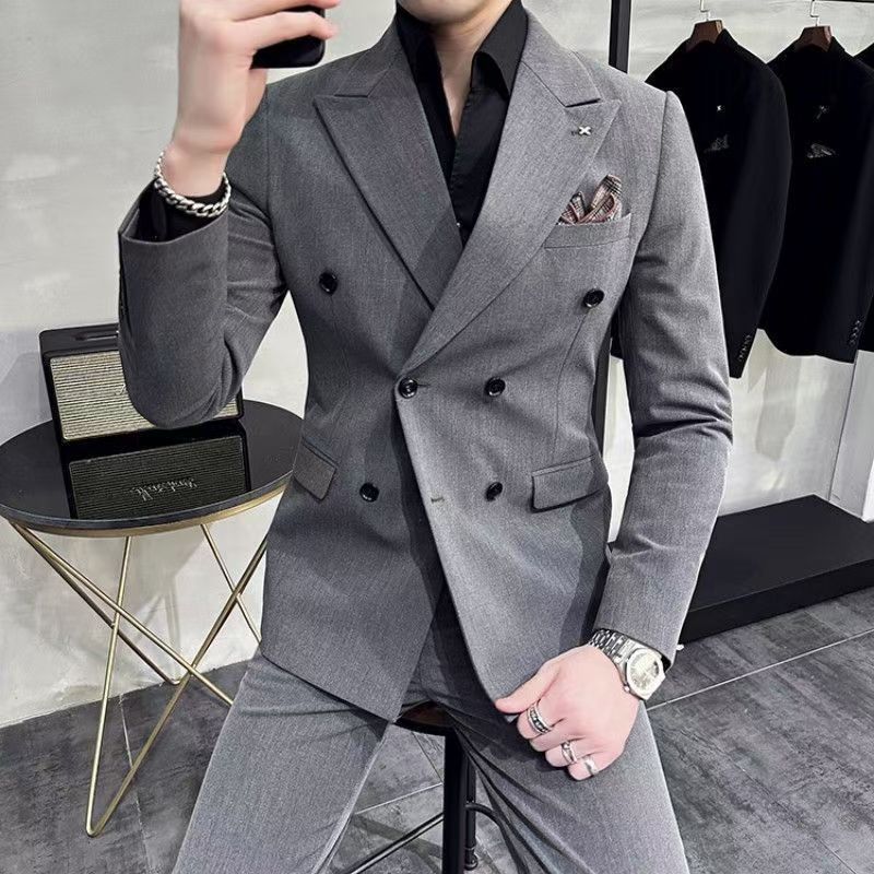 Y1299 Autumn and Winter Groom Suit Wedding Dress (Customizable)