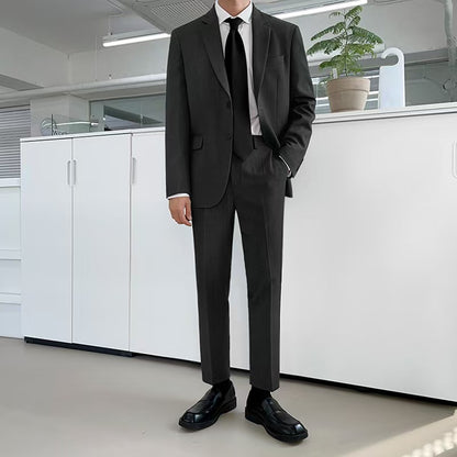 Y1305 Black suit for men (customizable)