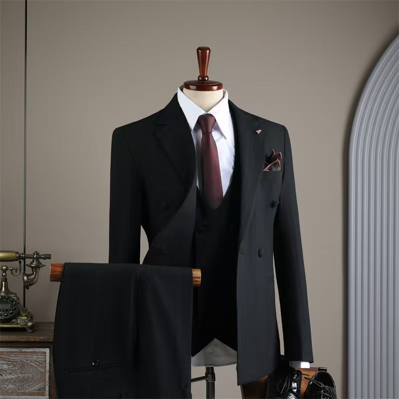 Y1316 Autumn and Winter Suit Groom Wedding Dress (Customizable)