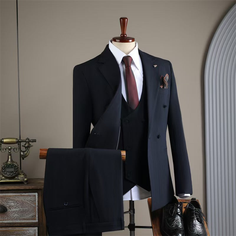 Y1316 Autumn and Winter Suit Groom Wedding Dress (Customizable)