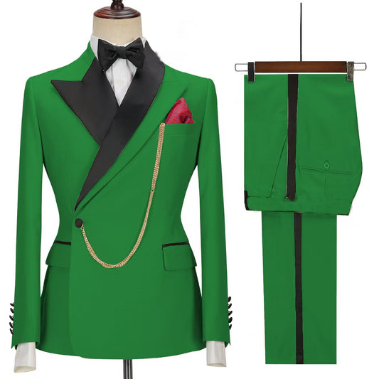 Y1326 Men's suit business suit high-end dress (customizable)