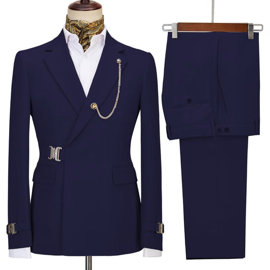 Y1330 Men's two-piece suit (customizable)