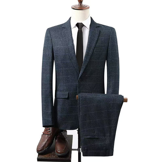 Y1335 new plaid suit (customizable)