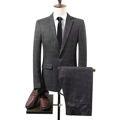Y1335 new plaid suit (customizable)