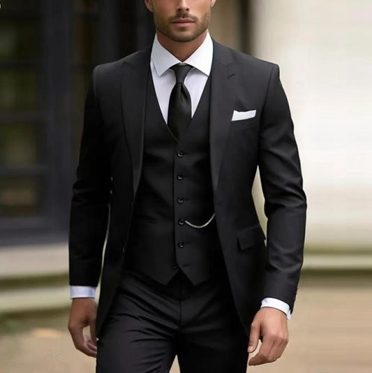 Y1346 Men's three-piece suit (customizable)