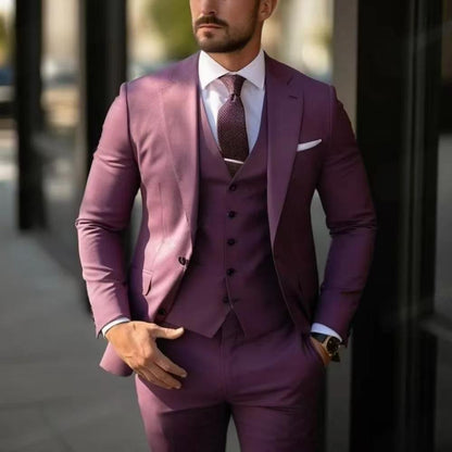 Y1346 Men's three-piece suit (customizable)