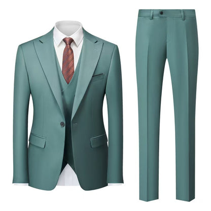 Y1351 New Men's Three-piece Suit (Customizable)