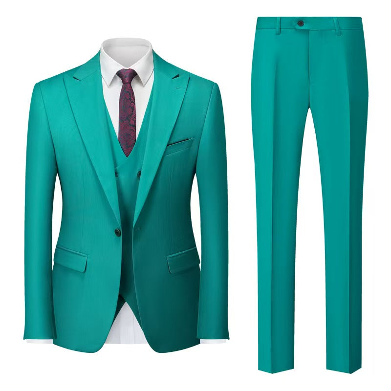 Y1351 New Men's Three-piece Suit (Customizable)
