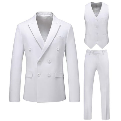 Y1362 Men's Hollow Large Size Suit Three-piece Suit (Customizable)