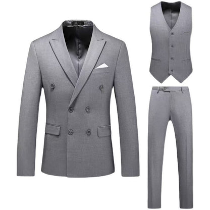 Y1362 Men's Hollow Large Size Suit Three-piece Suit (Customizable)
