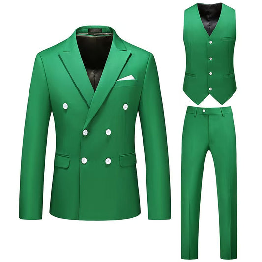 Y1363 three-piece double-breasted business suit (customizable)