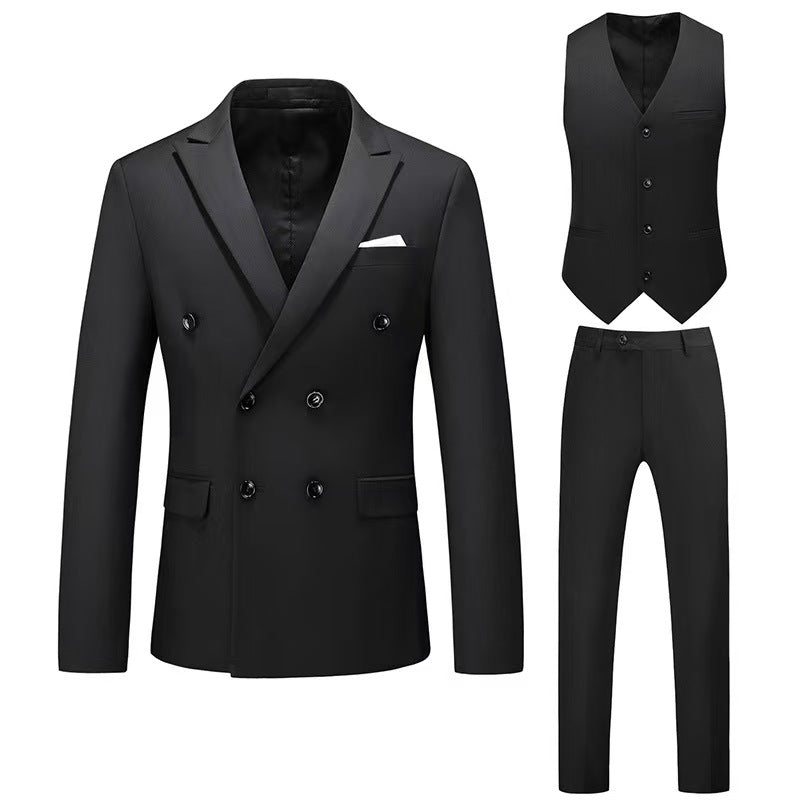 Y1363 three-piece double-breasted business suit (customizable)